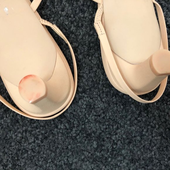 Zimmermann Nude Leather Kitten Heels Size 36 AU 5 RRP $550 NEW - Picture 11 of 15